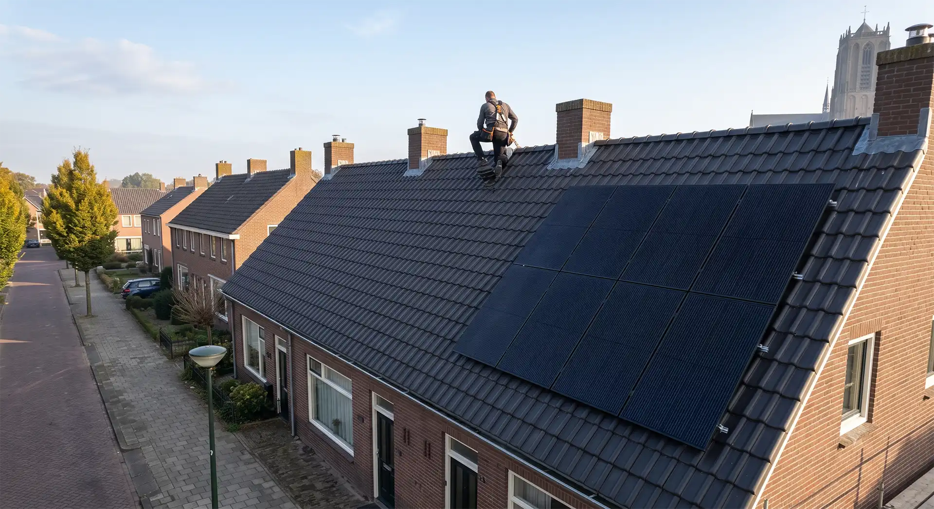 Dak gerenoveerd en klaargemaakt voor zonnepanelen